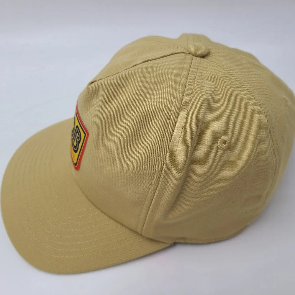 Dutch Bros Hat Snapback Gold Yellow Red Logo Patch Coffee Casual Hipster Men